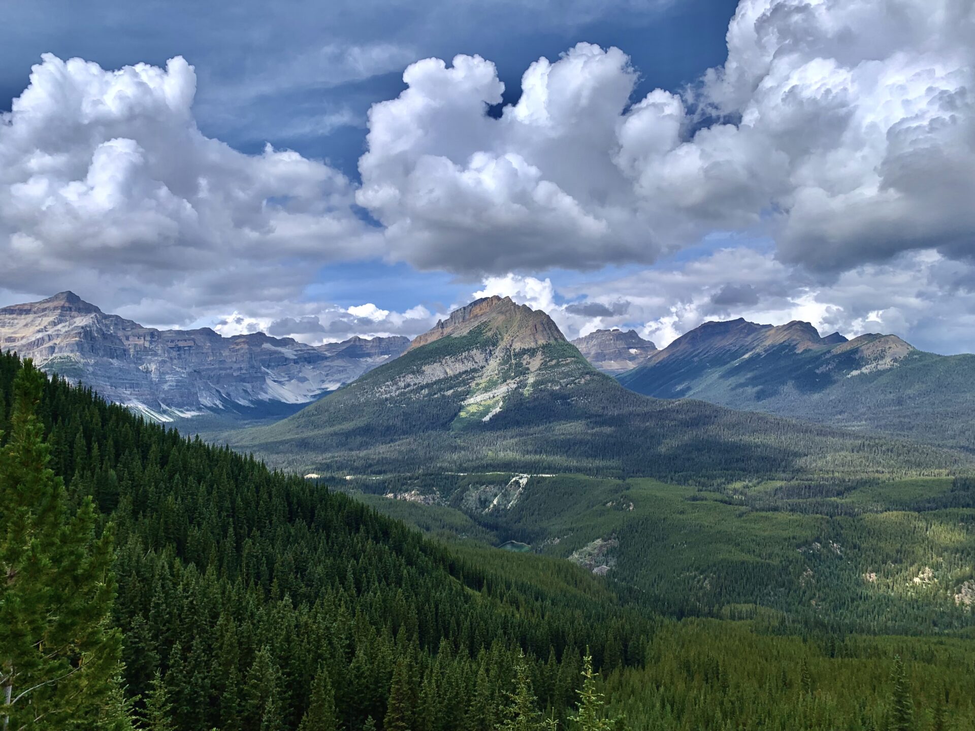 Boom Mountain from the Arnica Lake and Twin Lakes trail - Banff National Park