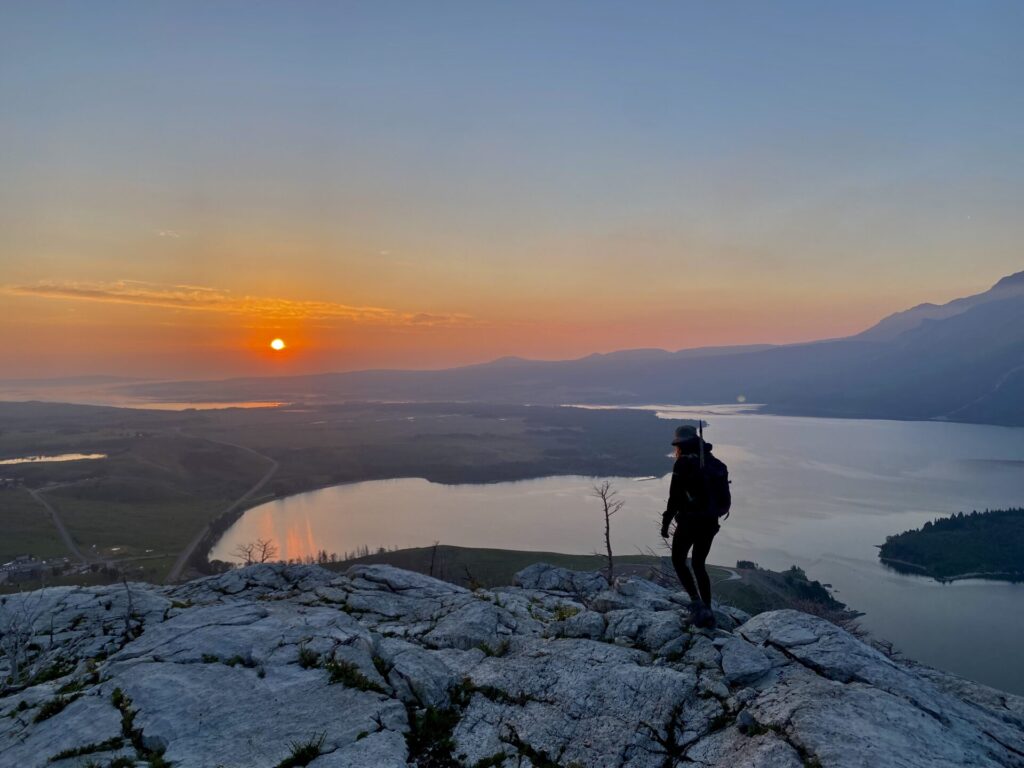 Fun things to do in Waterton - sunrise at bears hump