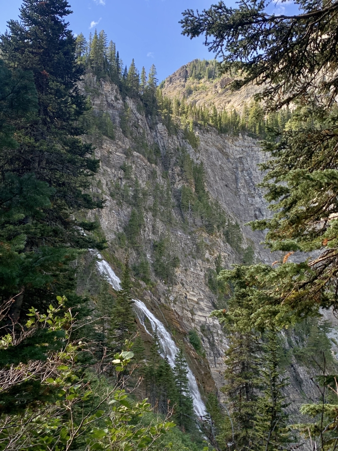 Upper Bertha Falls on the Berth Lake trail - Waterton Lakes National Park