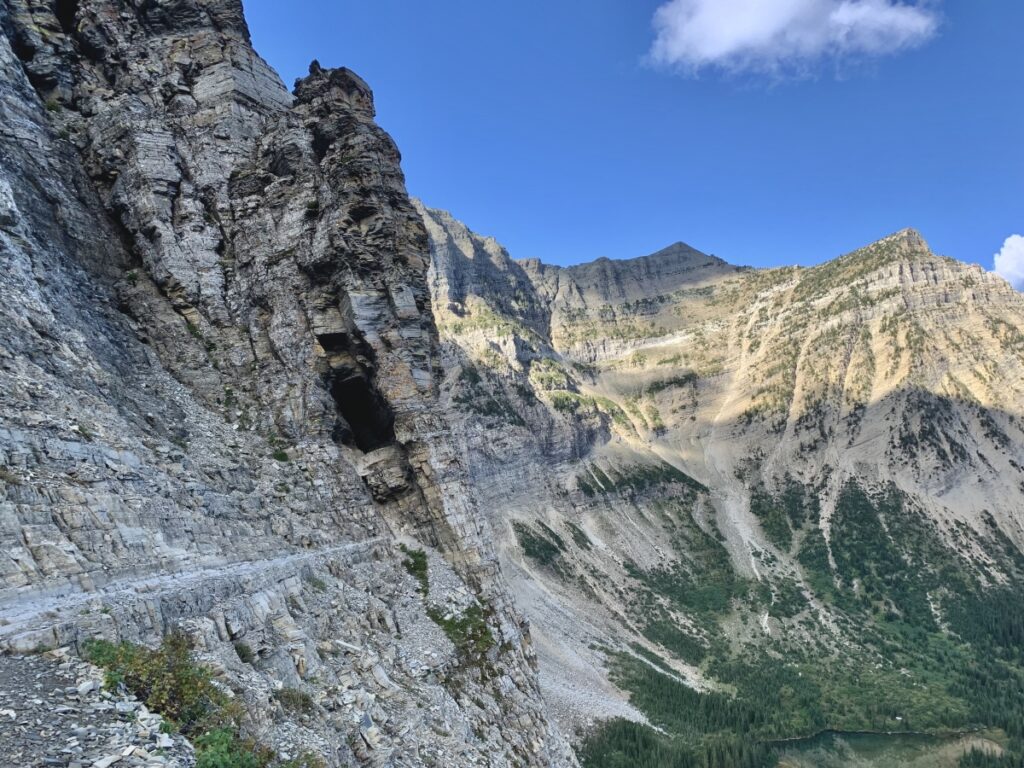 Cave at Crypt Lake hike - Waterton Lakes National Park