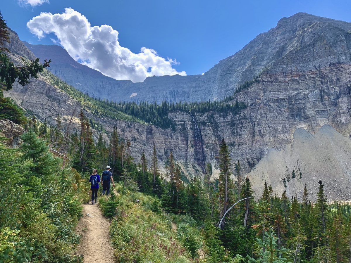 Crypt Falls, Crypt Lake hike - Waterton Lakes National Park