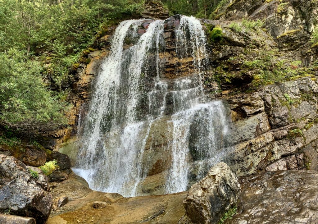 Twin Fall, Crypt Lake hike - Waterton Lakes National Park