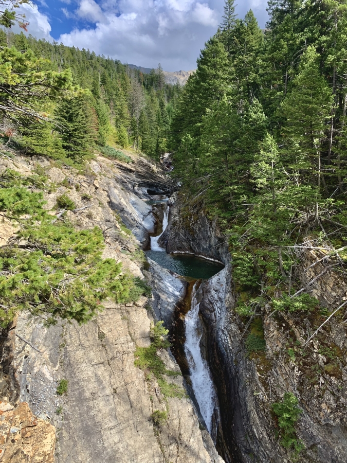 Hell Roaring Falls, Crypt Lake hike - Waterton Lakes National Park