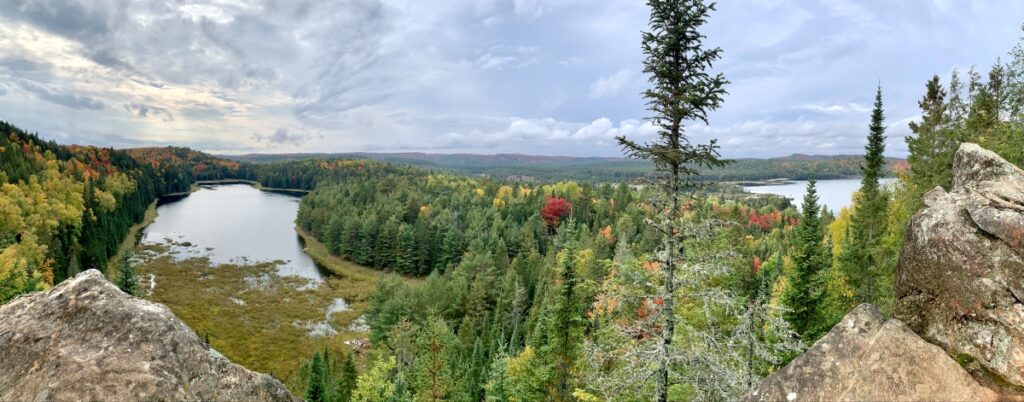 Sterling lookout on the Highland backpacking Backpacking Trail, Algonquin Provincial Park