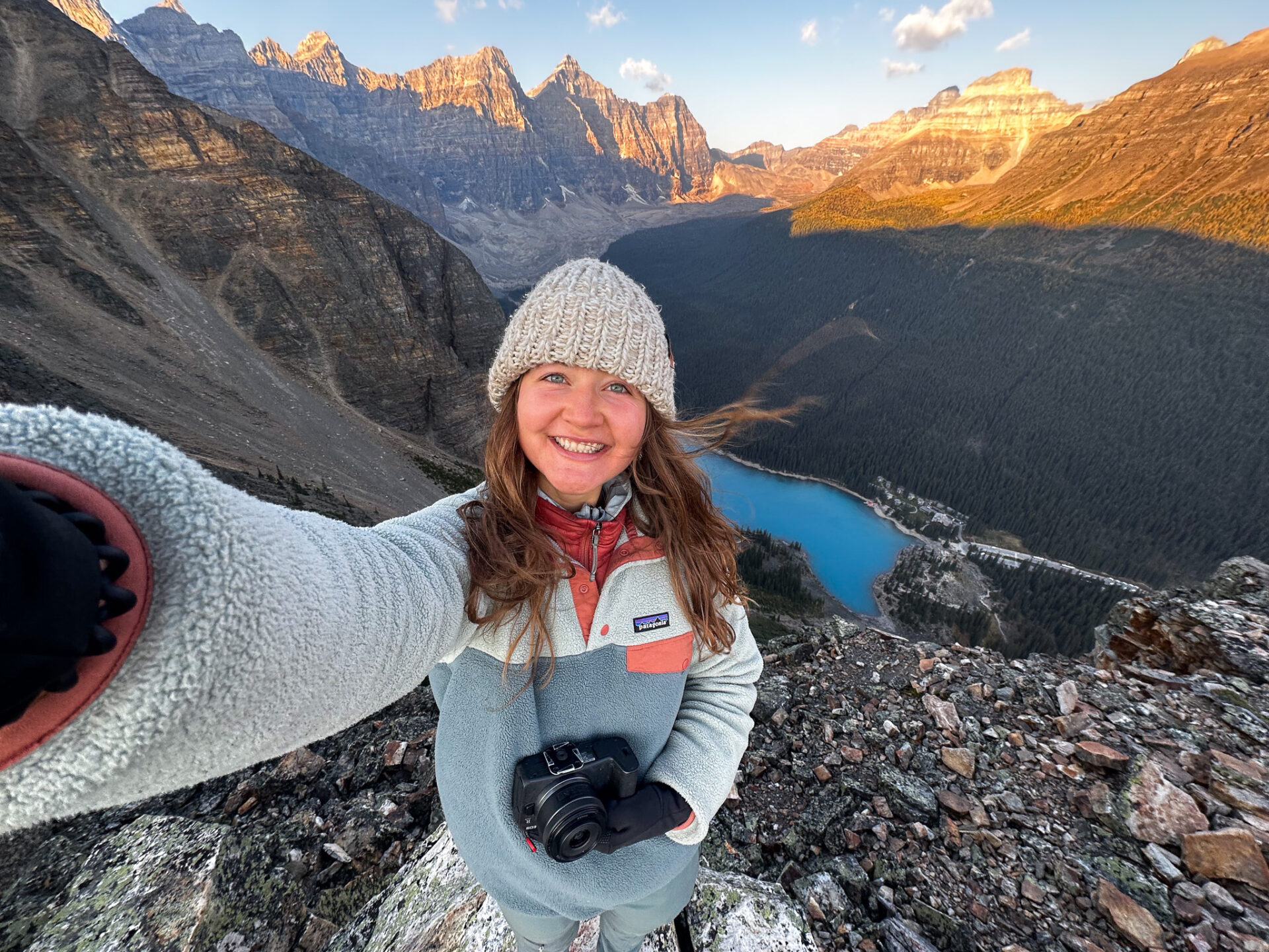 Tower of Babel at sunrise - Moraine Lake