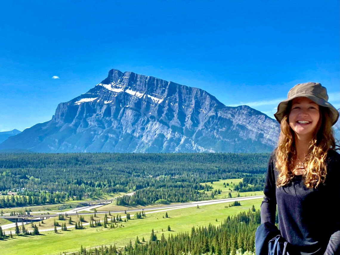 Cascade waterfall hike in Banff