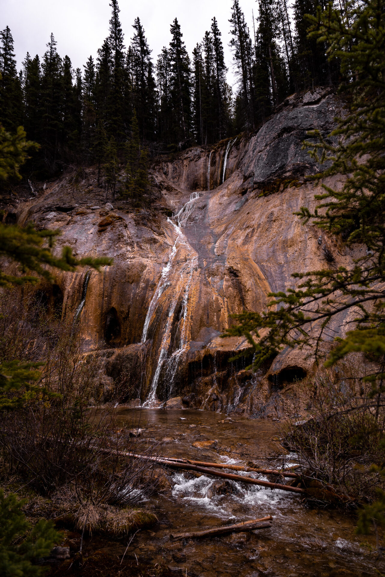 unknown hike in Banff - Tessa Falls