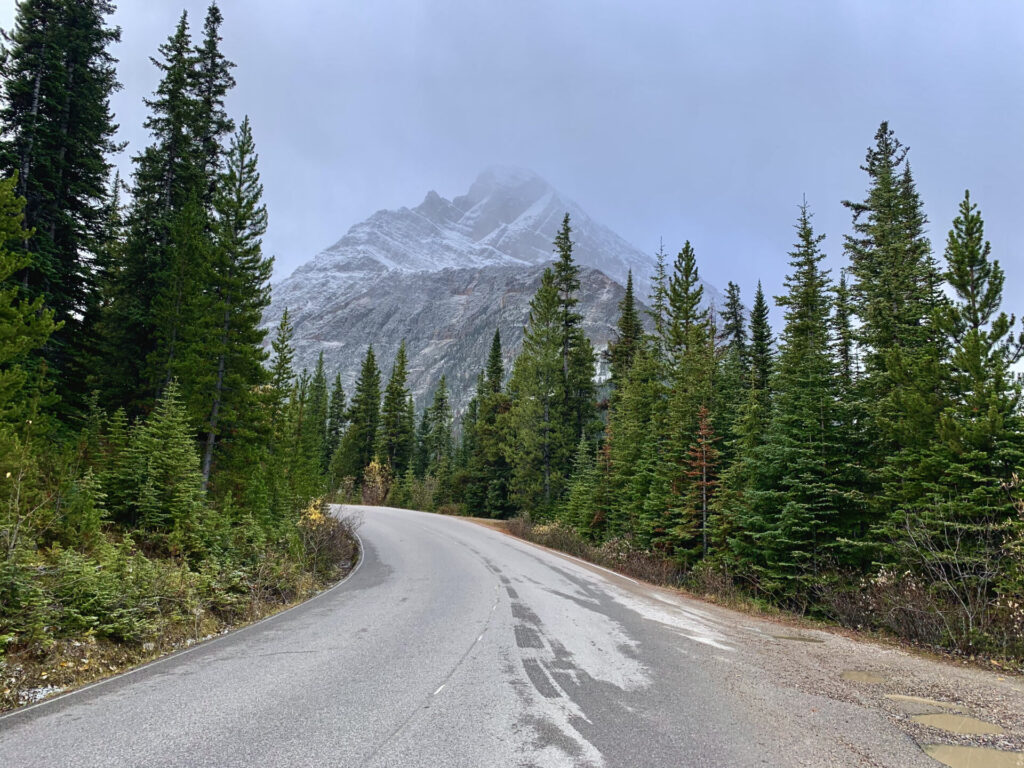 Mt Edith coming up Edith Cavell road