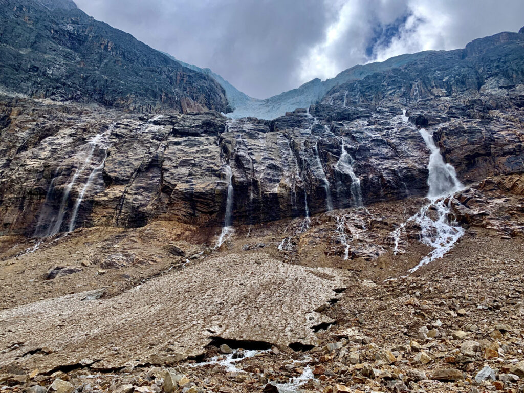 waterfalls at Mt Edith Cavell - Jasper National Park