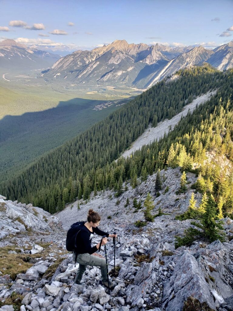 Sulphur Mountain Traverse Route - off the beaten path hikes in banff