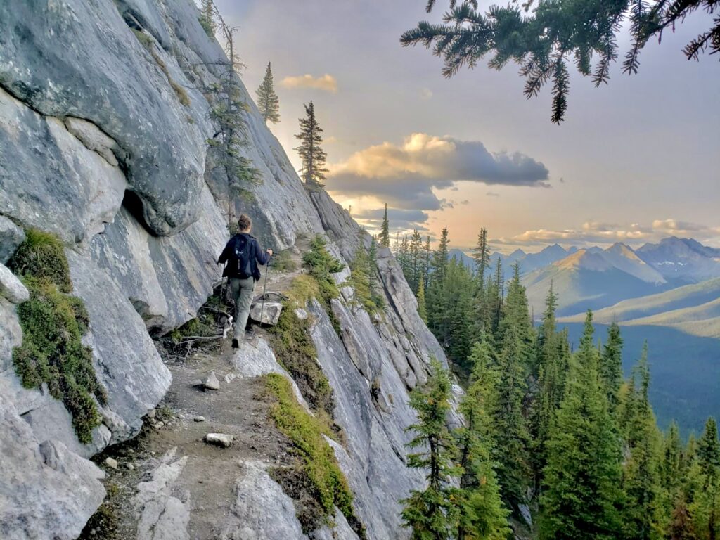 Sulphur Mountain Traverse Route - off the beaten path hikes in banff