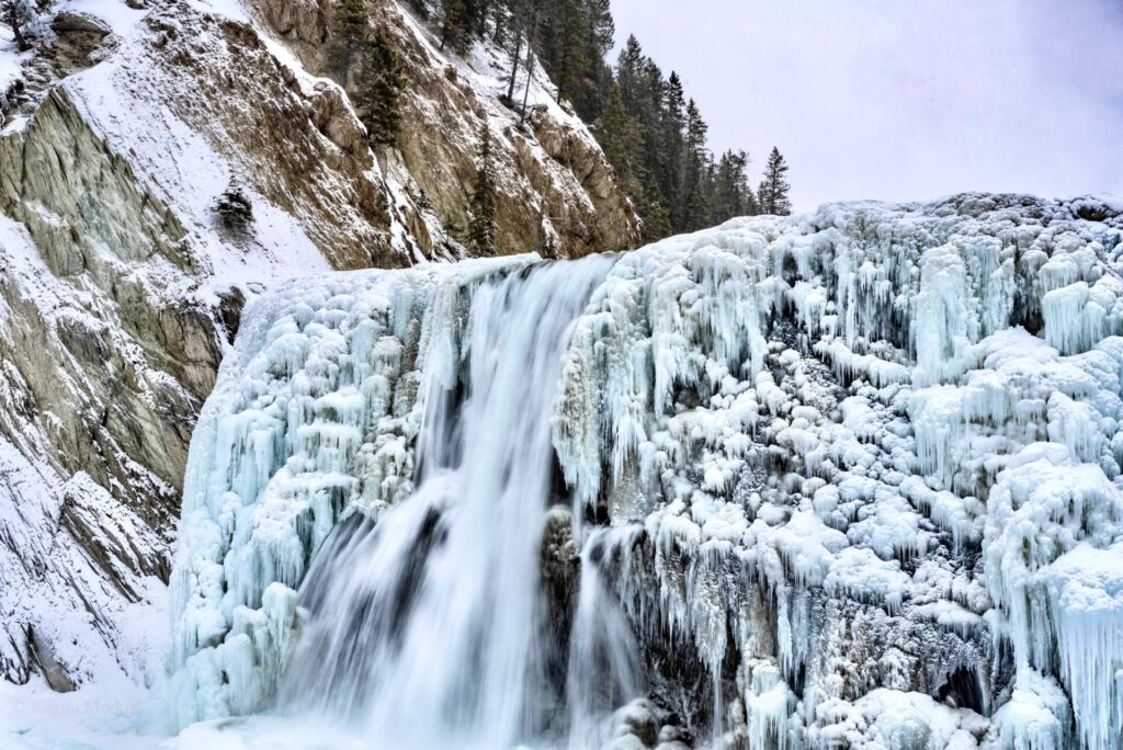 Wapta Falls in winter 