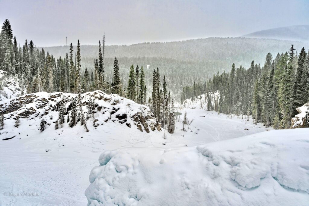 Hiking Wapta Falls - Things to do in Banff in winter