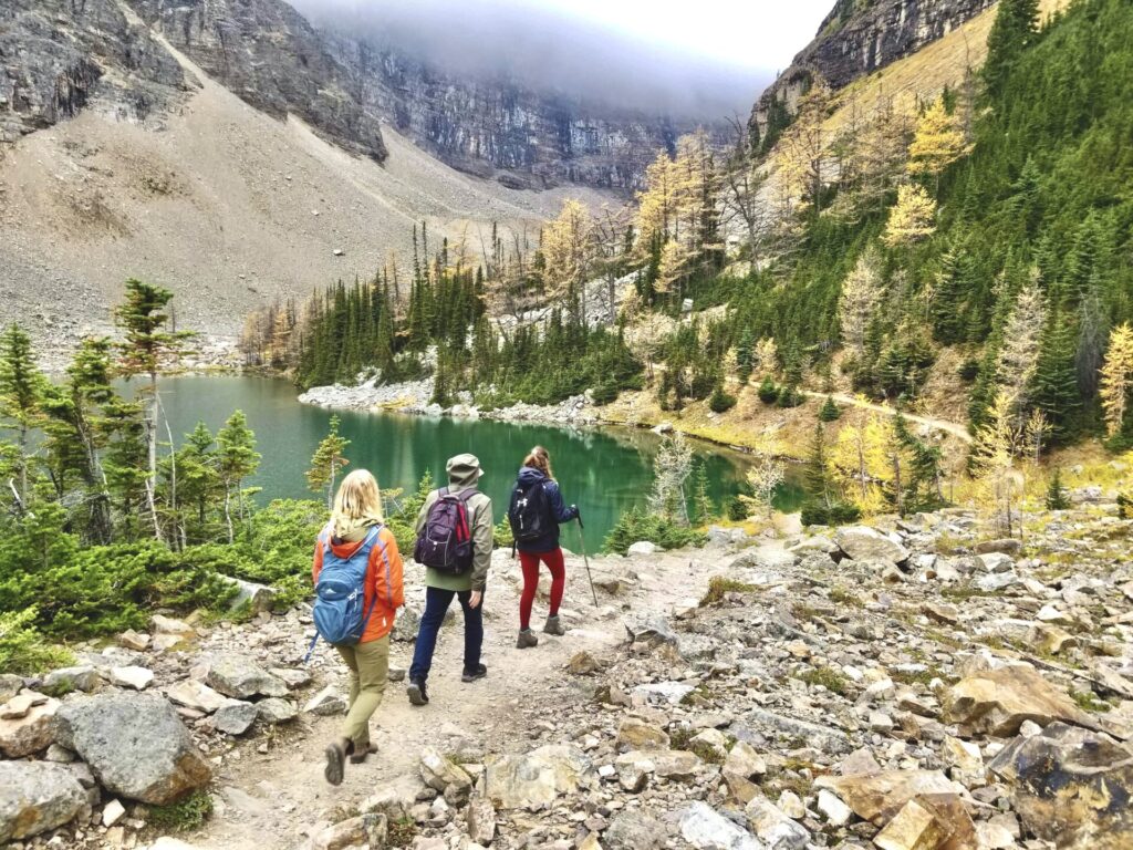 Lake Agnes - Devils Thumb hike at Lake Louise - Banff scrambles