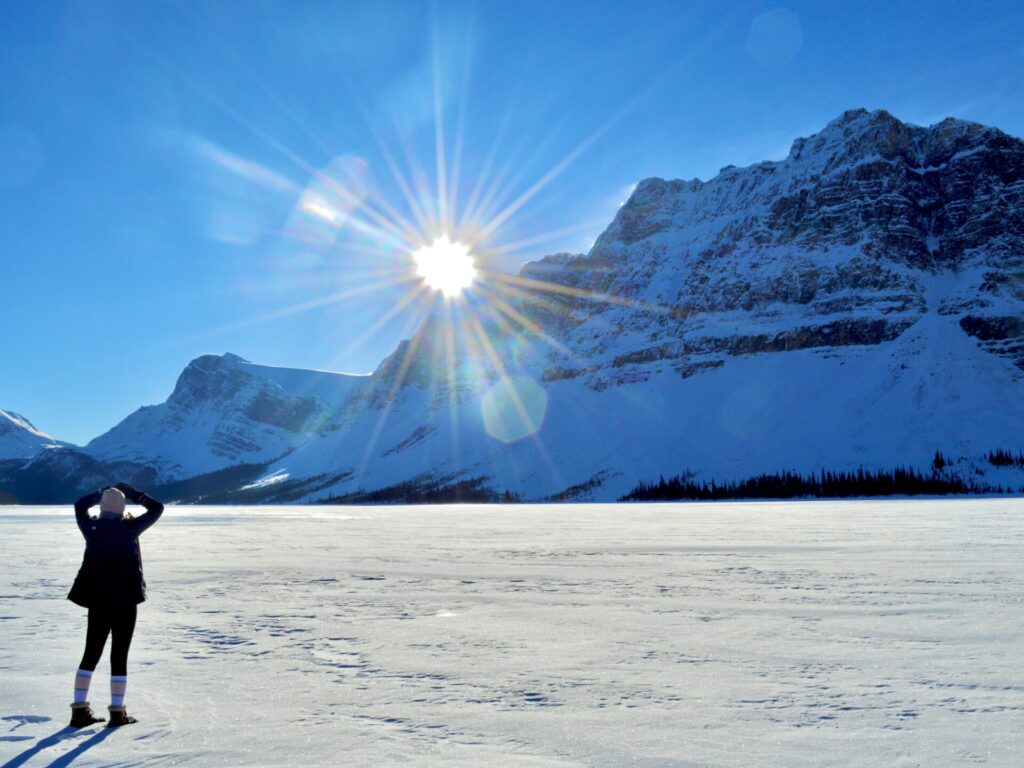 Things to do in Banff in winter - Bow Lake