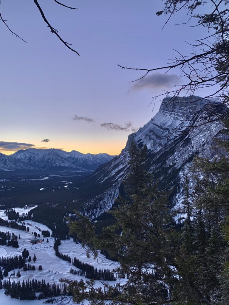 Tunnel Mountain sunrise - Things to do in Banff in winter