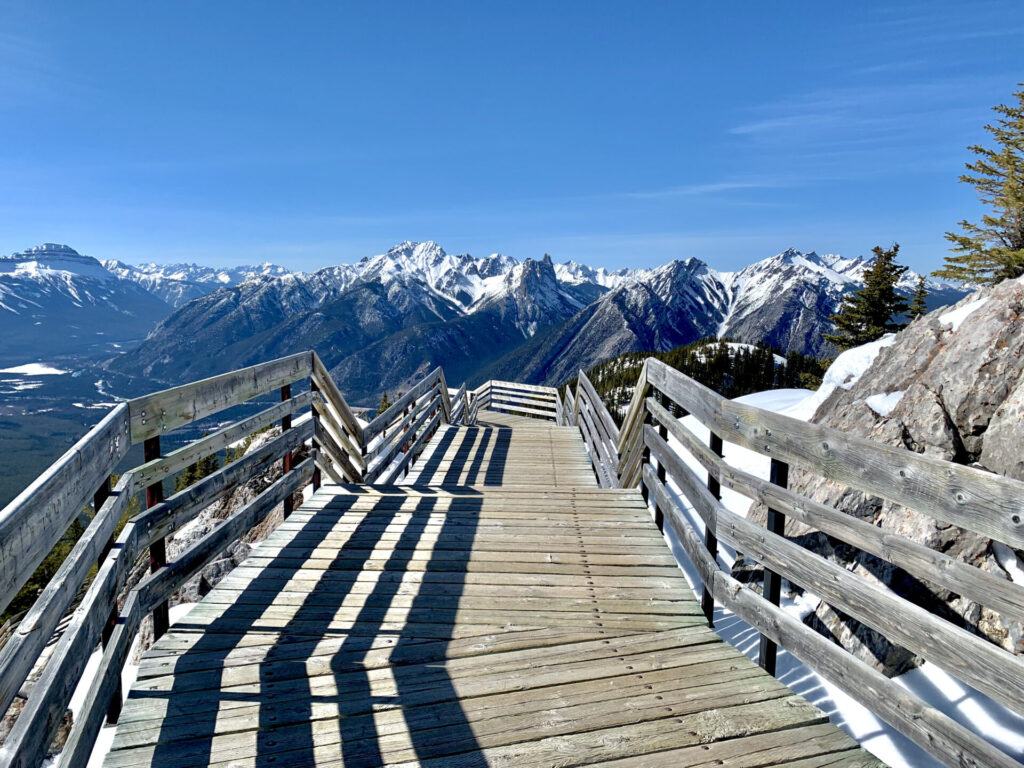 Sulphur Mountain Boardwalk - Things to do in Banff in winter