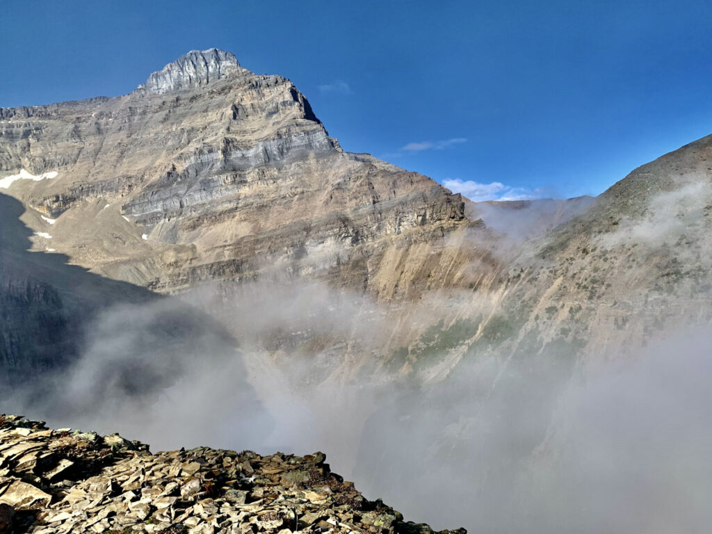 Mount Niblock from Devils Thumb summit 