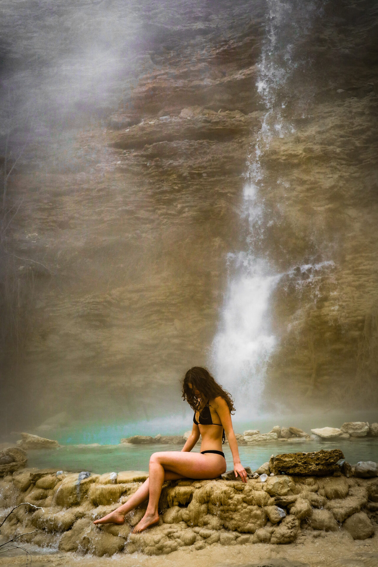 Fairmont Hot Springs Waterfall