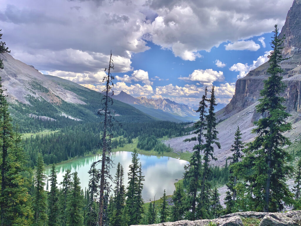 Tower Lake on the Rockbound Lake hike & Castle Mountain - Banff