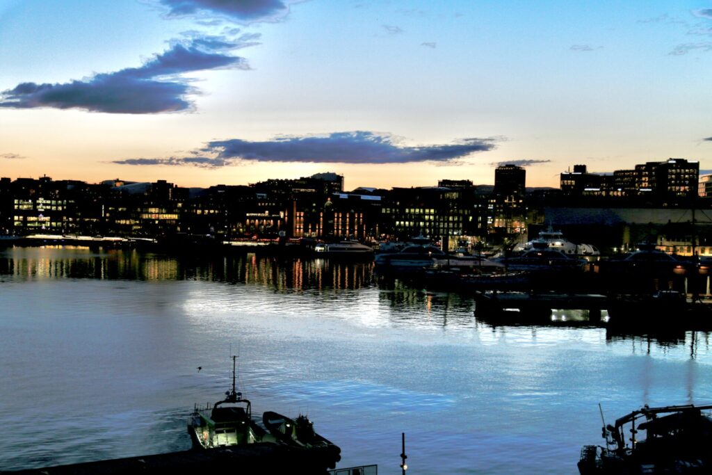 Oslofjord at night 