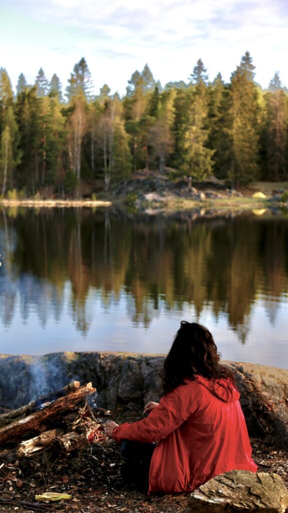 Camping at Svartkulp Lake, Oslo