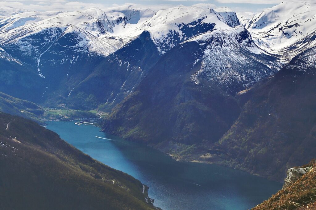 The Aurlandsfjord - a branch of the Sognefjord