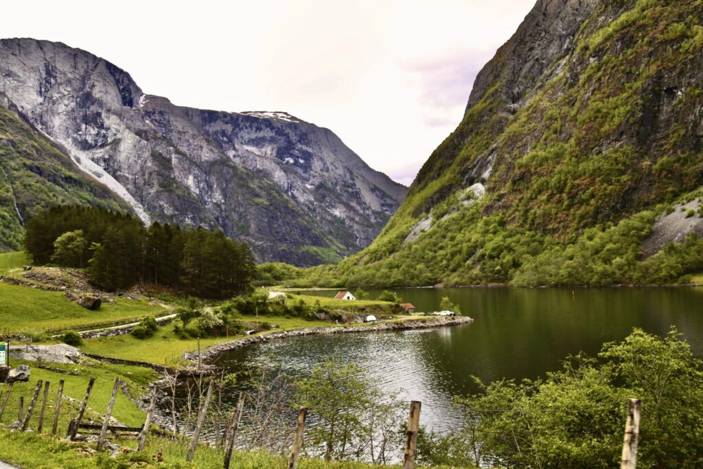 The and of the Nærøyfjord, Aurland