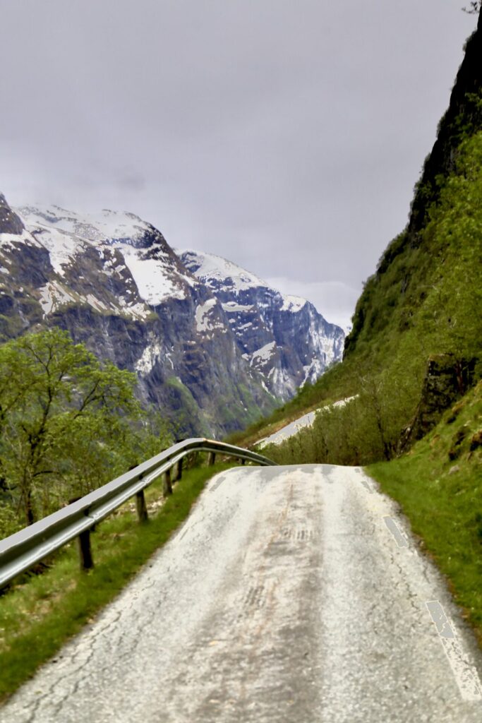 driving toward the Nærøyfjord