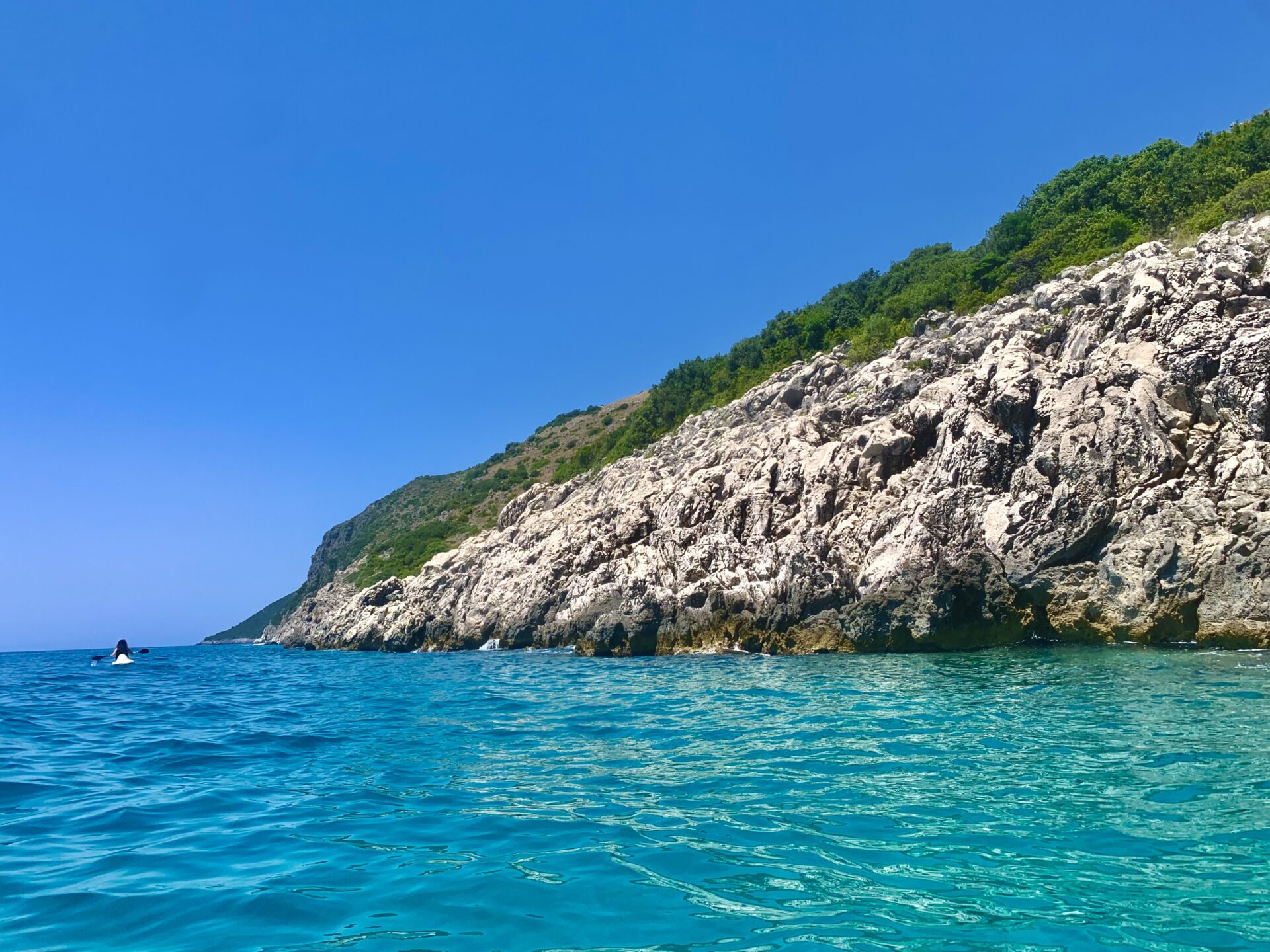 Kayaking from Himara to Gjipe