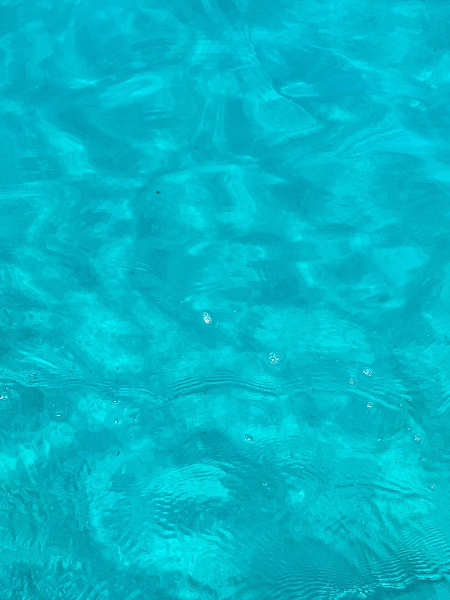 Bright blue water of the Ionian Sea 