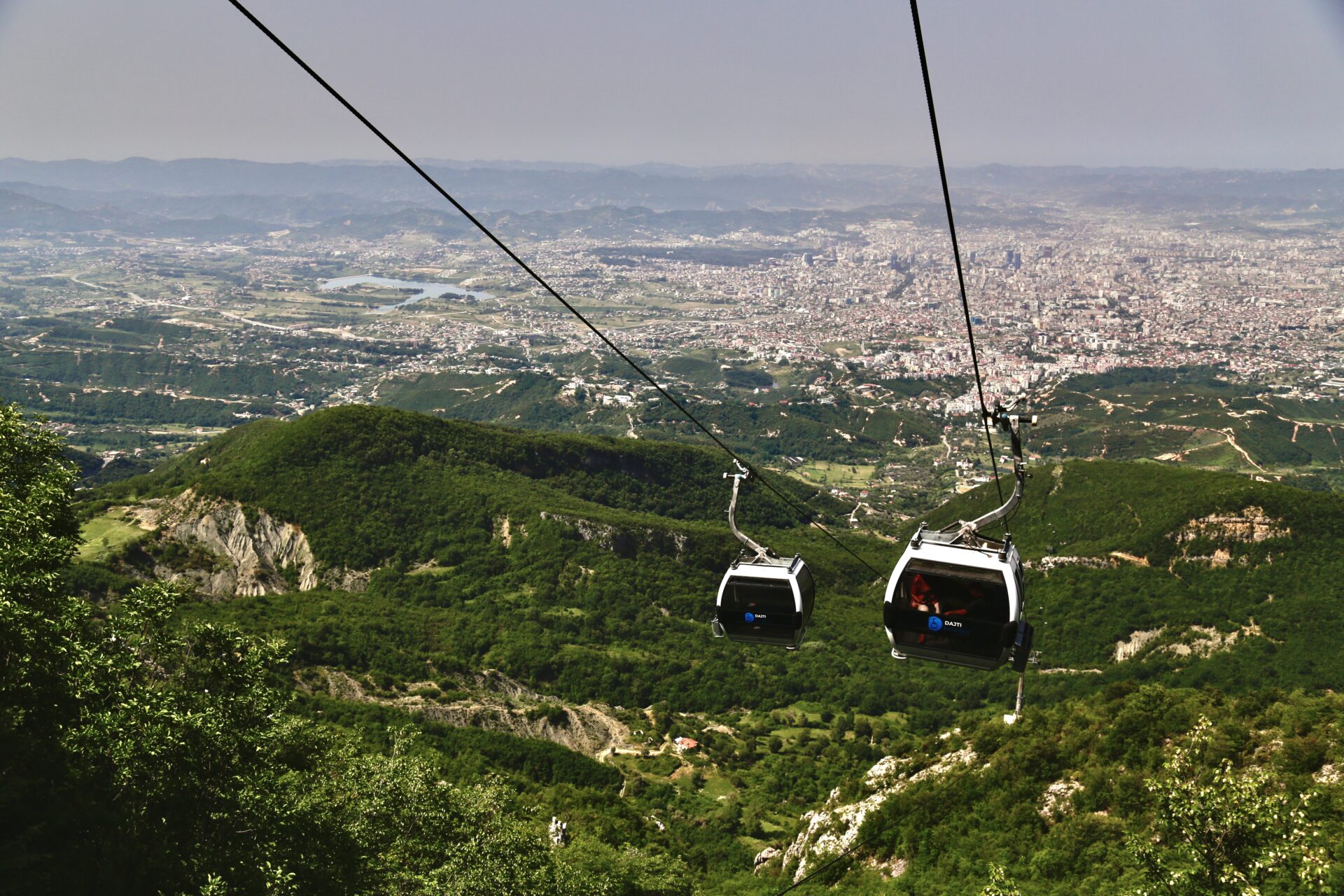 View of Tirana from Dajti Ekspress 