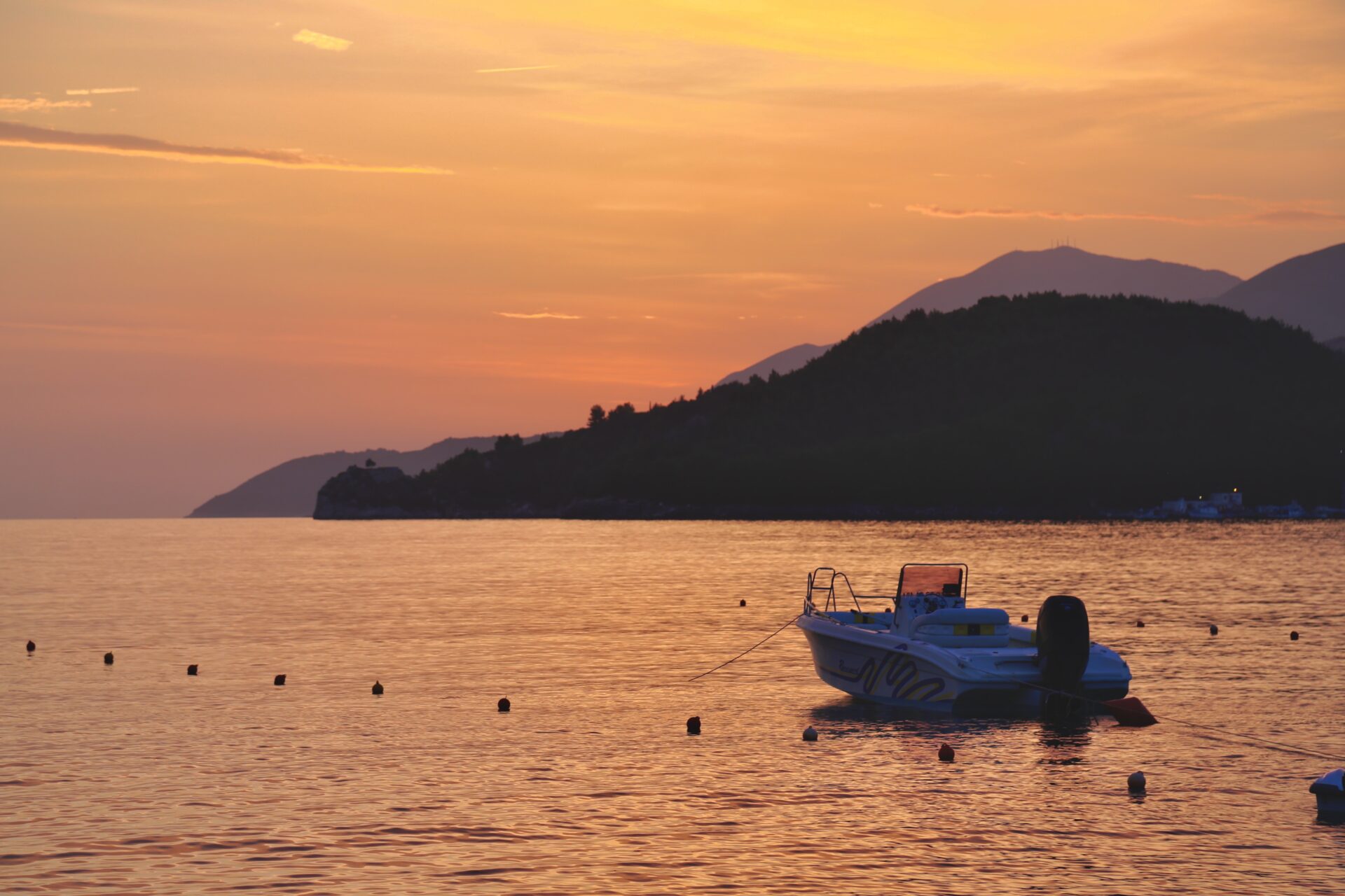 Sunset xhiro in Himara 