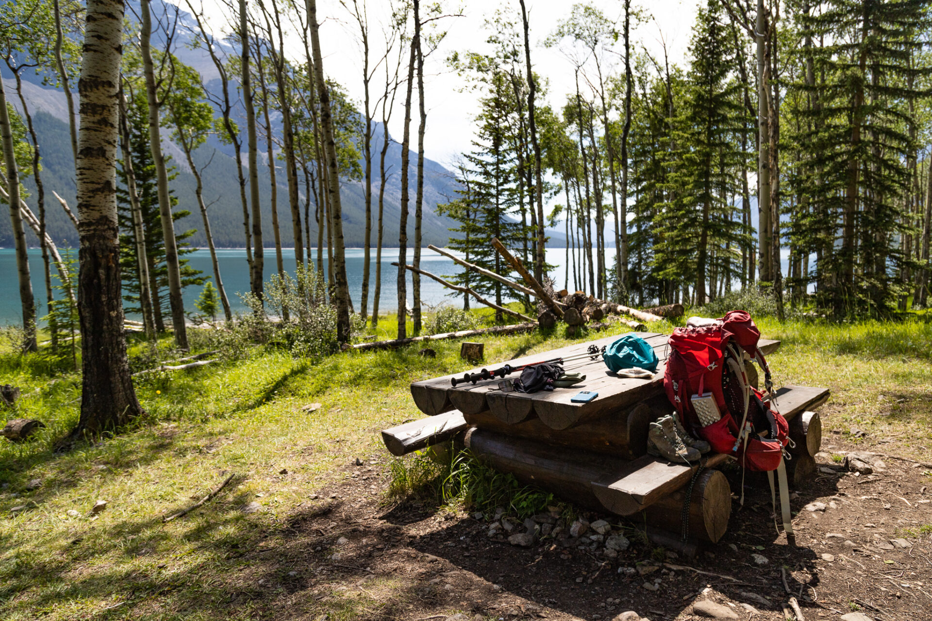 Lake Minnewanka backcountry campsites