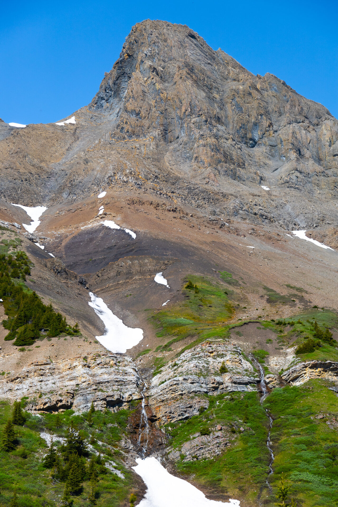 Waterfalls on the Aylmer Pass hike