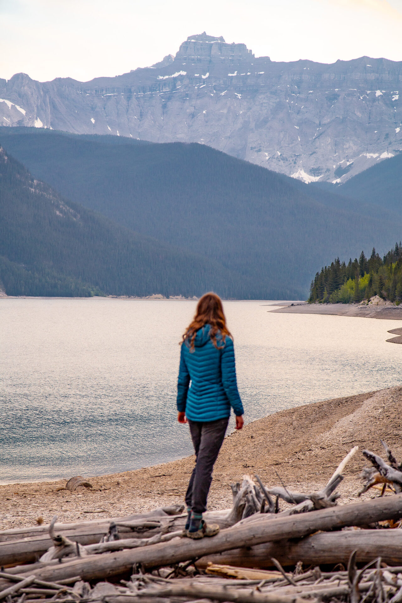 LM22 campground - Lake Minnewanka backpacking