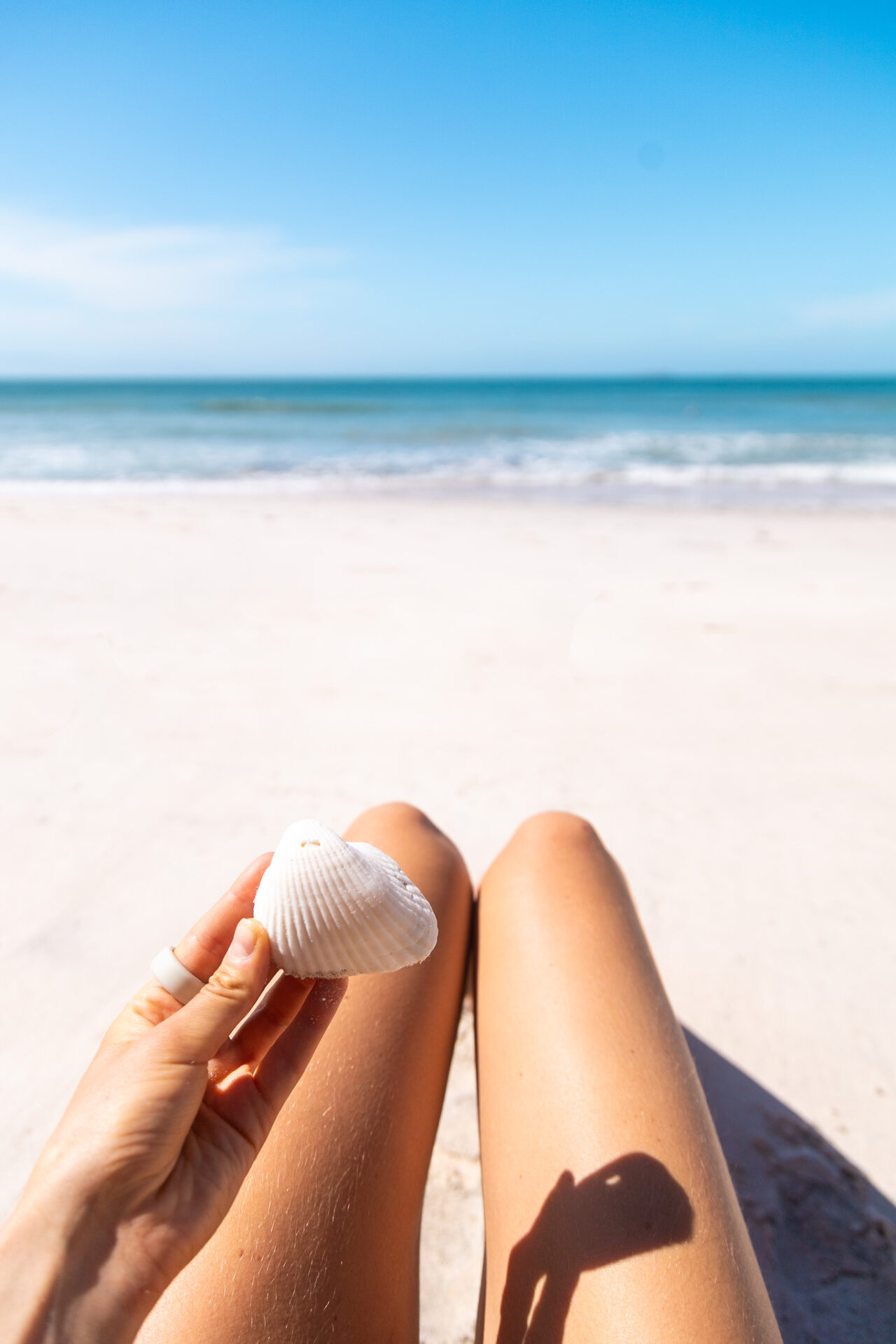 white sand at la lancha beach 