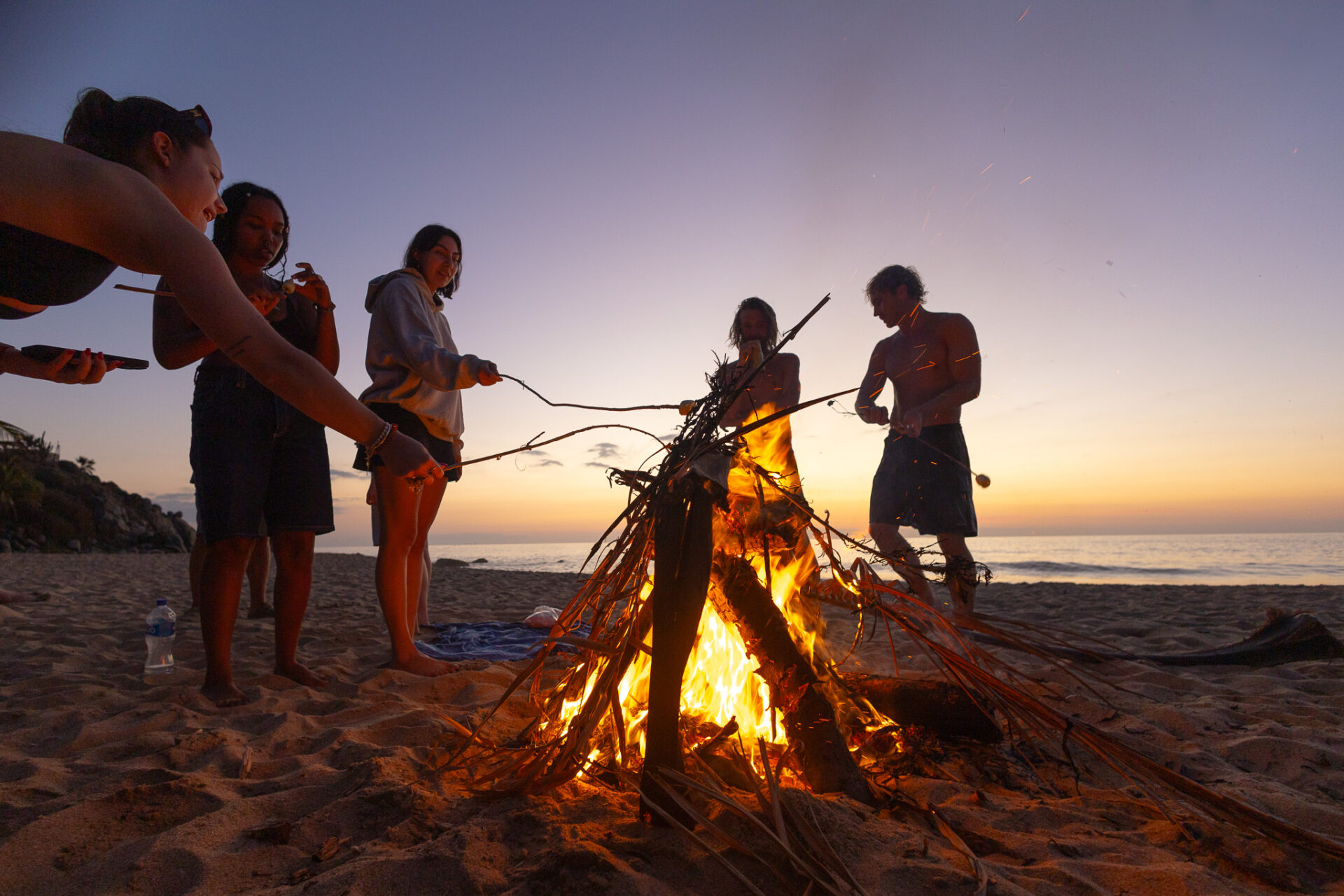 Have a bonfire at the beach - things to do in Sayulita 