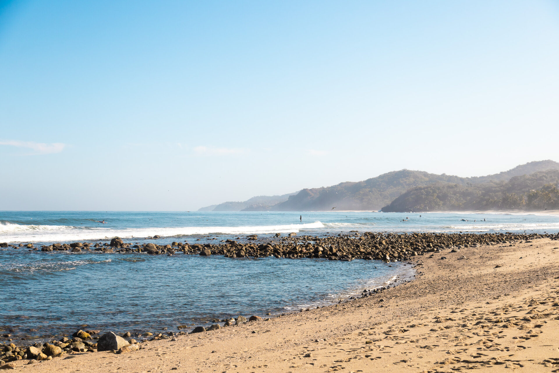 Sayulita beachfront - quiet spots along Sayulita's main beach 