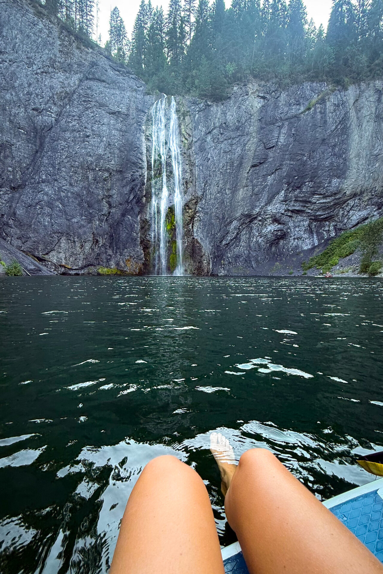 Peewee Falls, Metaline Falls, Pend Oreille River - late august