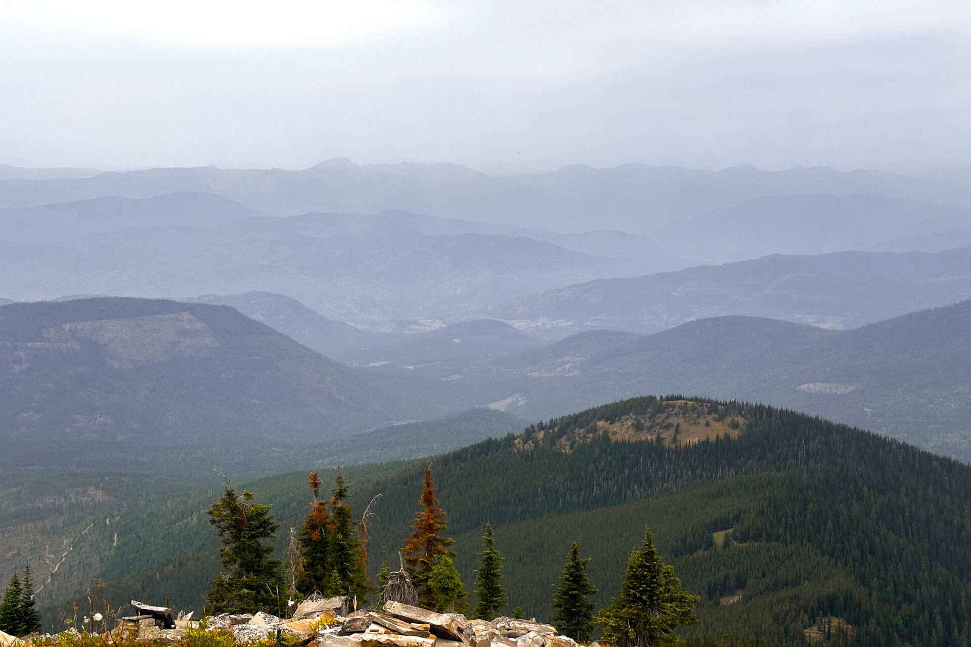 Abercrombie Peak, Colville National Forest. Metaline Falls hikes. Hooknose Mountain